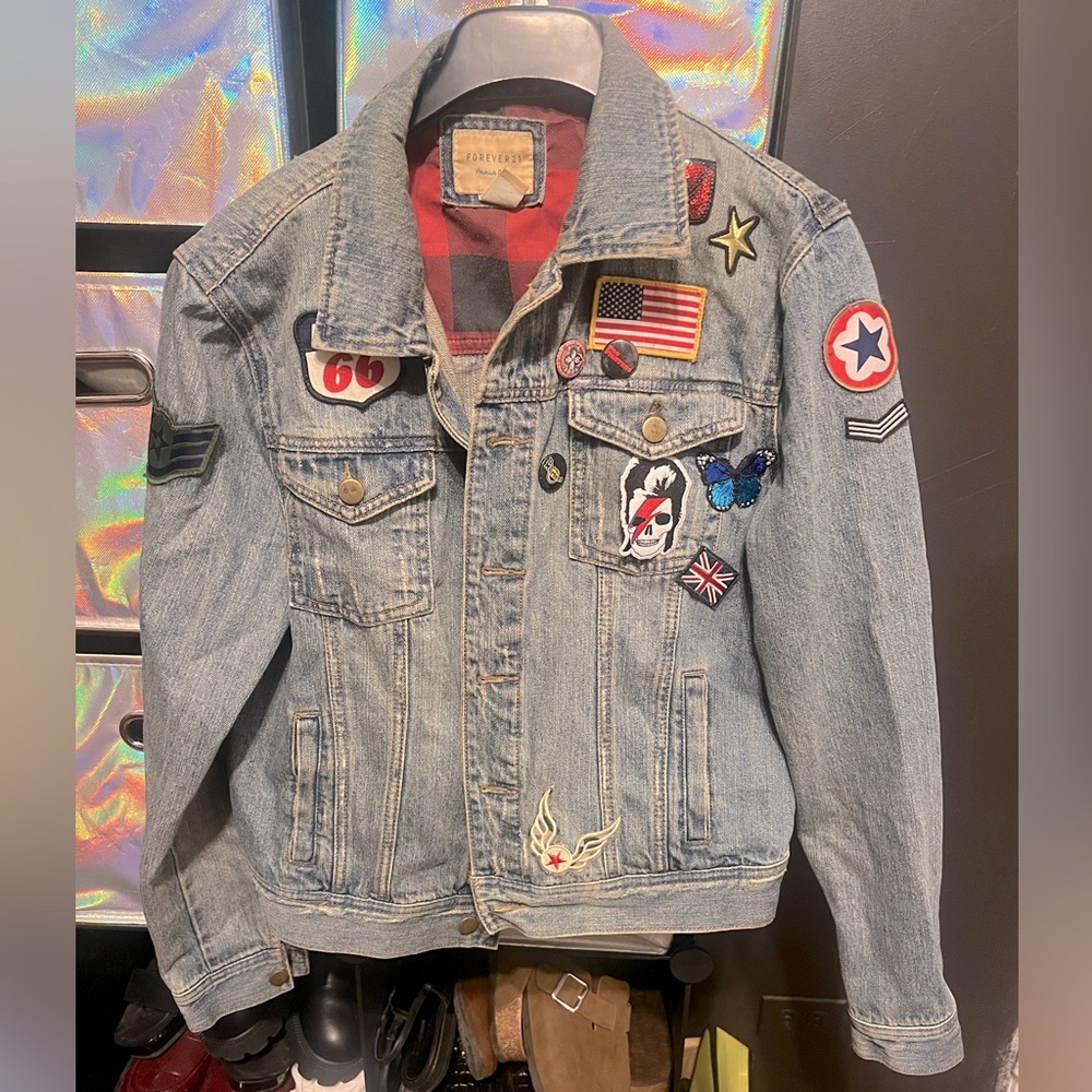 Rockstar Patch Denim Jacket